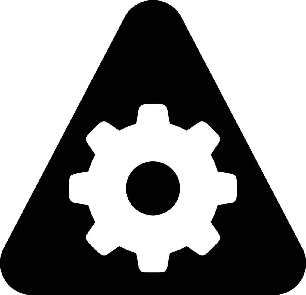 Gear setting symbol icon vector image. Illustration of the industrial wheel mechine mechanism design image