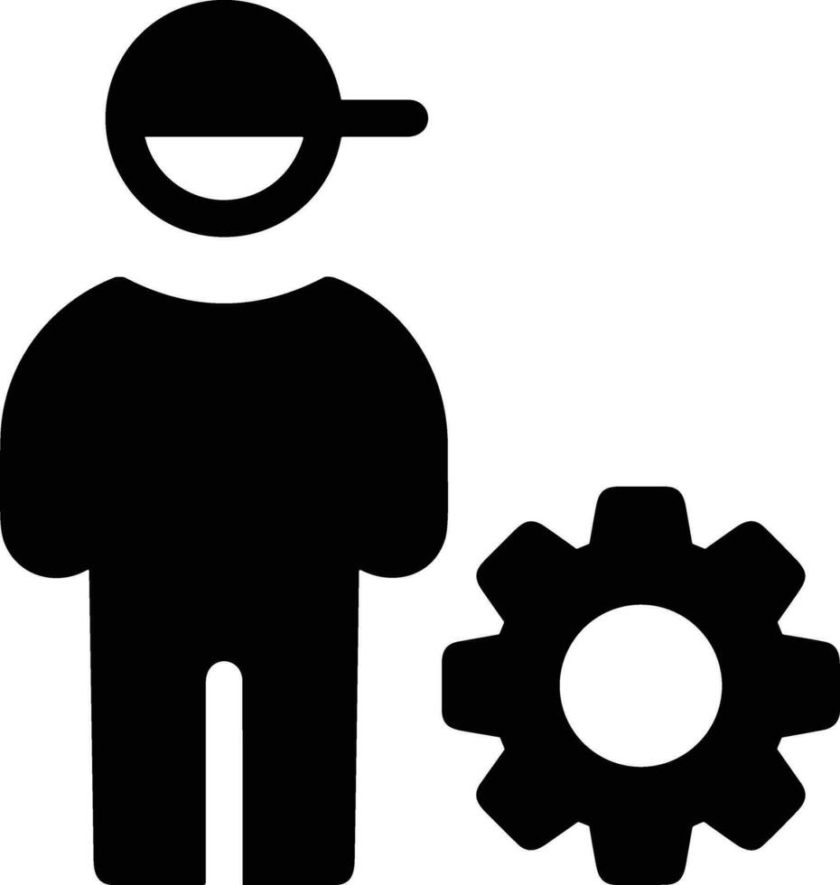 Gear setting symbol icon vector image. Illustration of the industrial wheel mechine mechanism design image