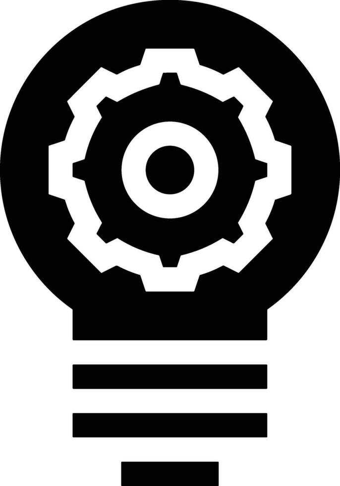 Gear setting symbol icon vector image. Illustration of the industrial wheel mechine mechanism design image