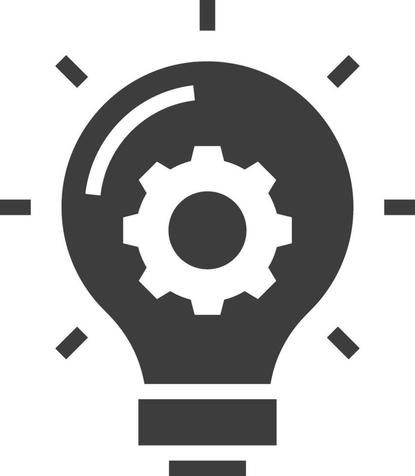 Gear setting symbol icon vector image. Illustration of the industrial wheel mechine mechanism design image