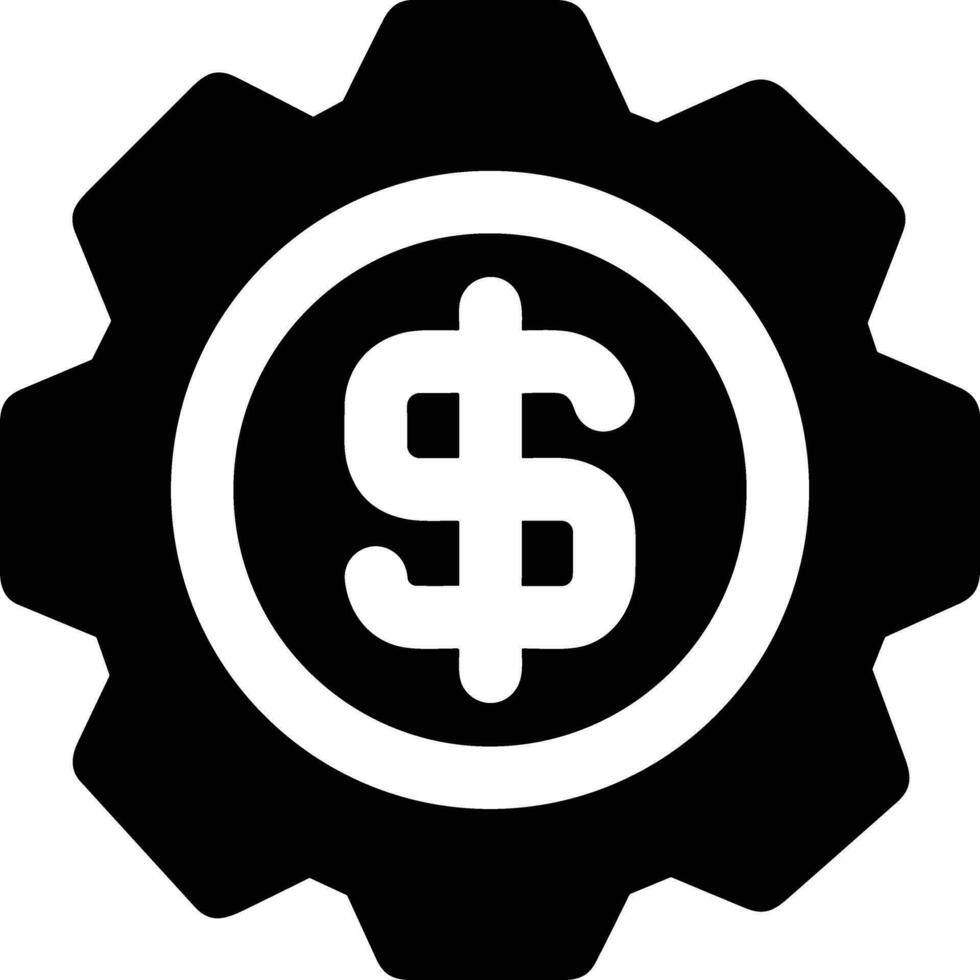 Gear setting symbol icon vector image. Illustration of the industrial wheel mechine mechanism design image