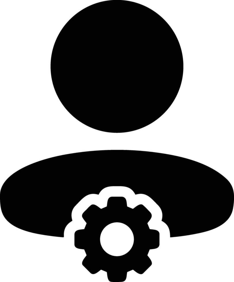 Gear setting symbol icon vector image. Illustration of the industrial wheel mechine mechanism design image