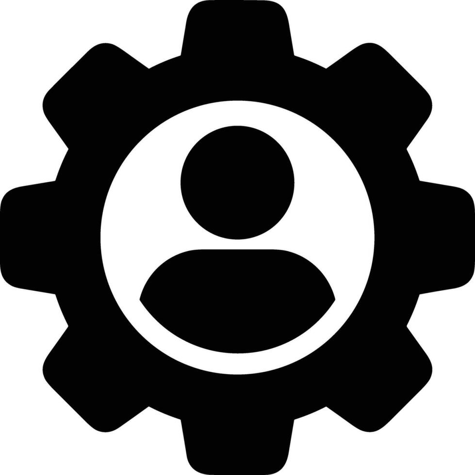 Gear setting symbol icon vector image. Illustration of the industrial wheel mechine mechanism design image