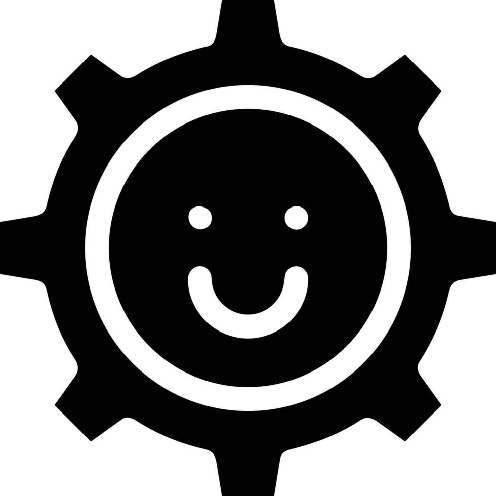 Gear setting symbol icon vector image. Illustration of the industrial wheel mechine mechanism design image