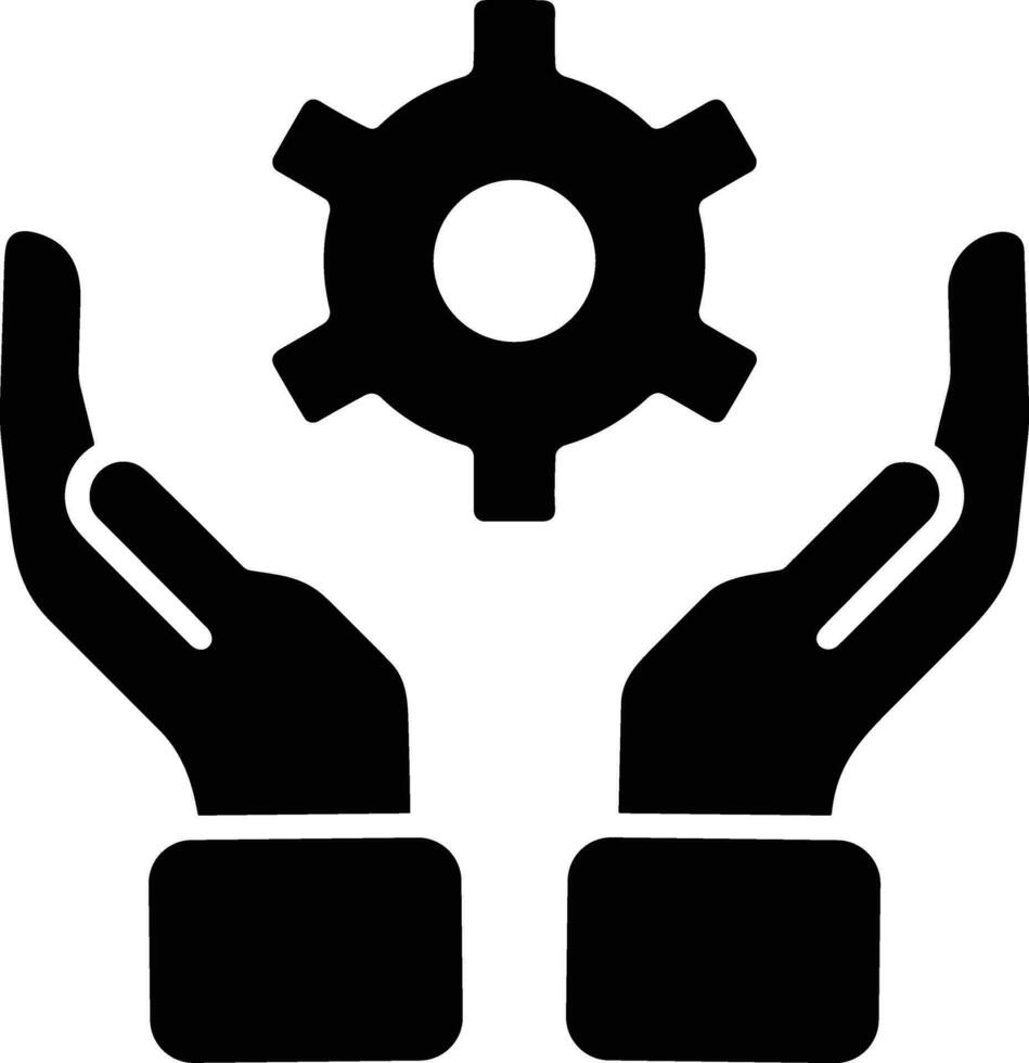 Gear setting symbol icon vector image. Illustration of the industrial wheel mechine mechanism design image