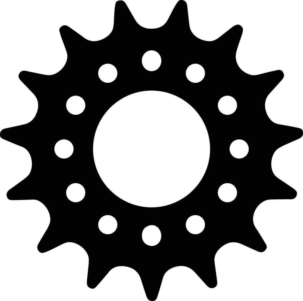 Gear setting symbol icon vector image. Illustration of the industrial wheel mechine mechanism design image