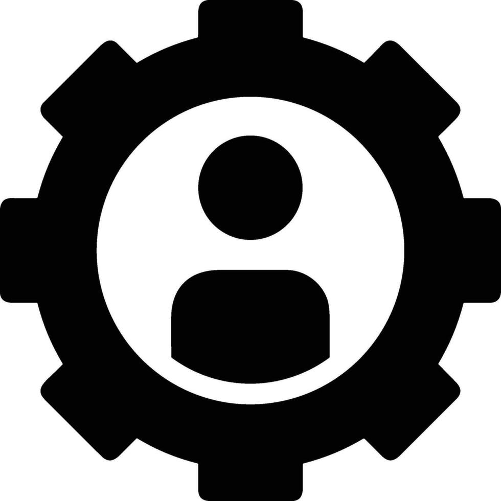 Gear setting symbol icon vector image. Illustration of the industrial wheel mechine mechanism design image