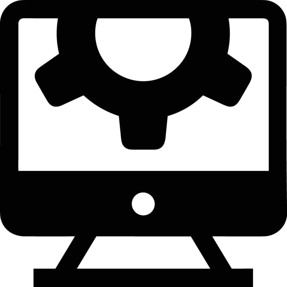 Gear setting symbol icon vector image. Illustration of the industrial wheel mechine mechanism design image
