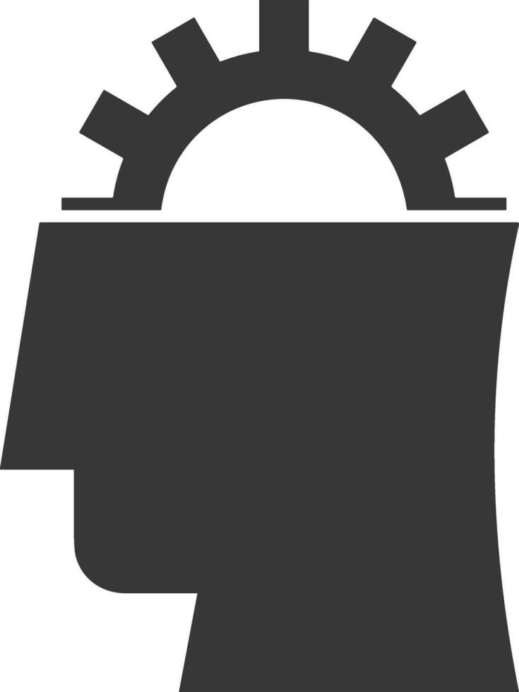 Gear setting symbol icon vector image. Illustration of the industrial wheel mechine mechanism design image