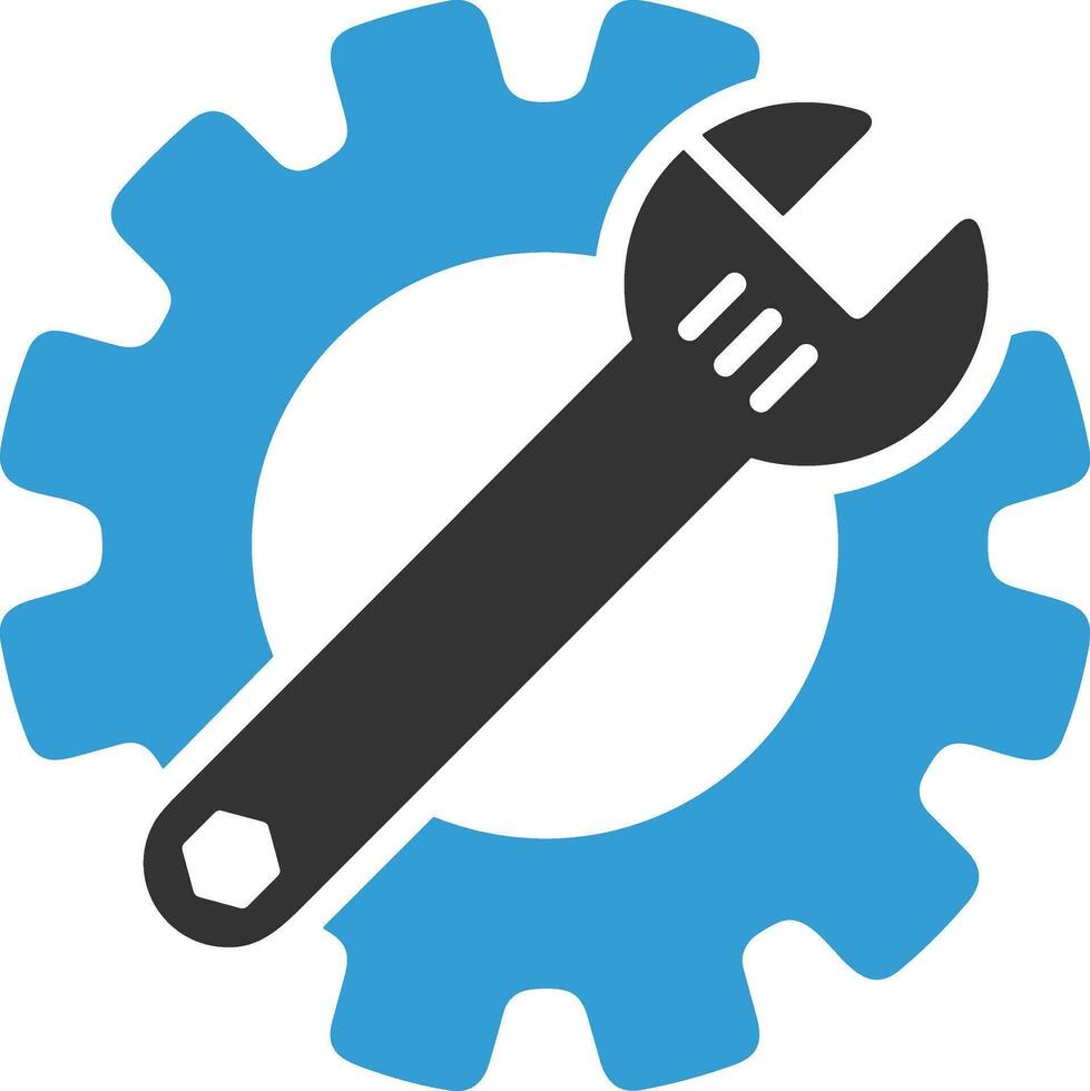Gear setting symbol icon vector image. Illustration of the industrial wheel mechine mechanism design image