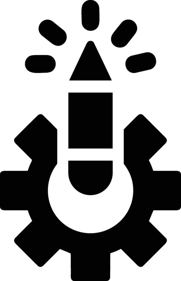 Gear setting symbol icon vector image. Illustration of the industrial wheel mechine mechanism design image