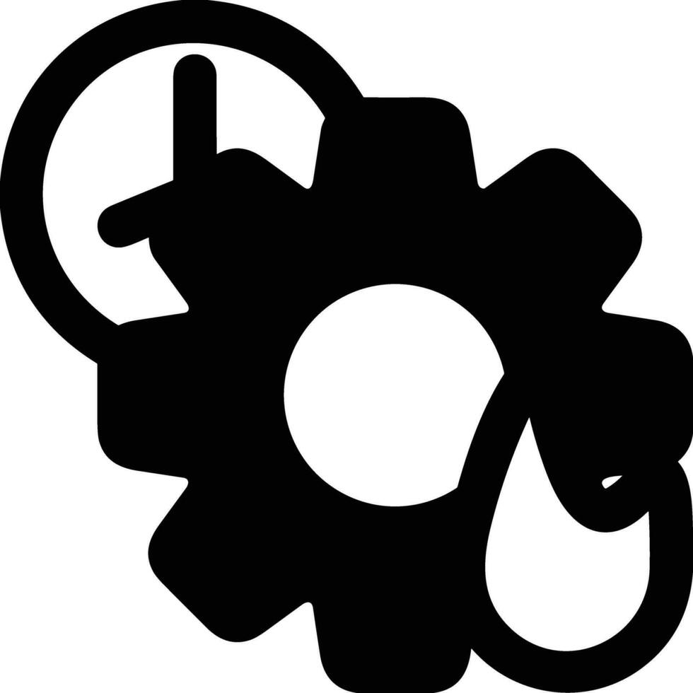 Gear setting symbol icon vector image. Illustration of the industrial wheel mechine mechanism design image