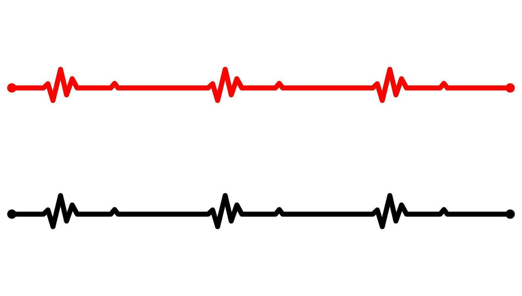 Heartbeat icon on pack. Vector illustration.