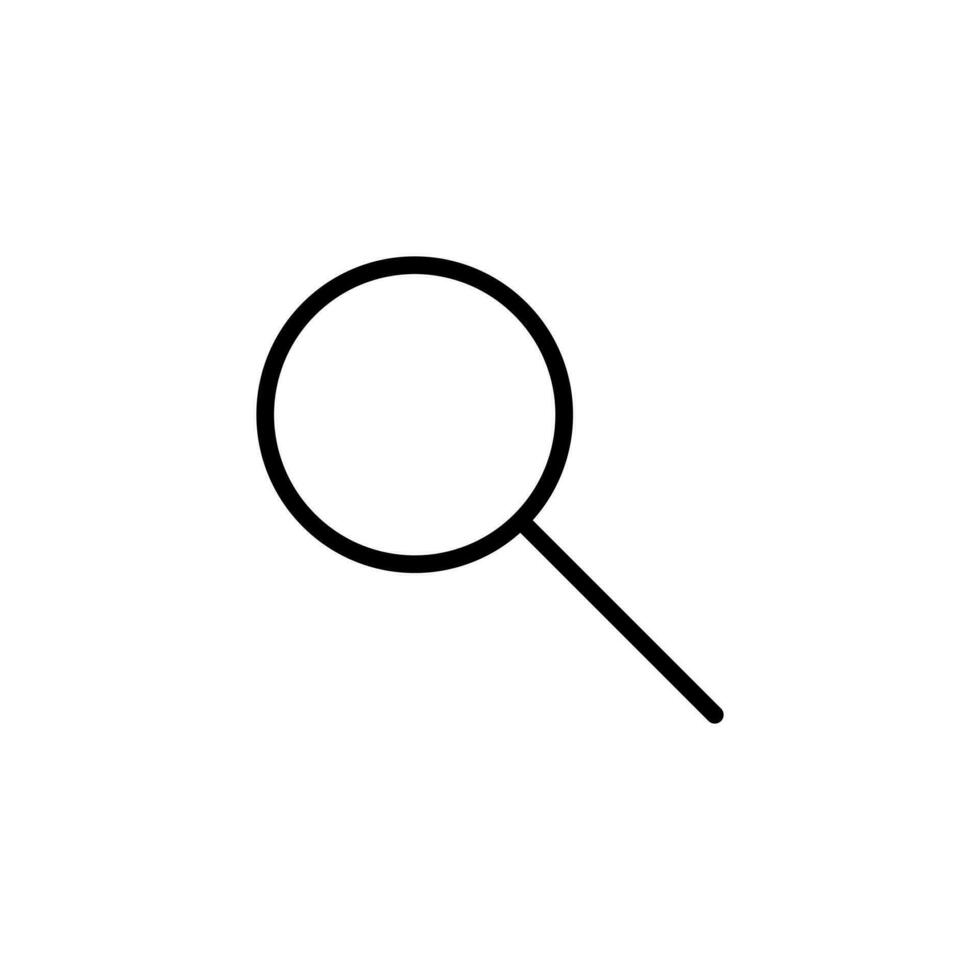 Magnifying glass icon, search icon vector