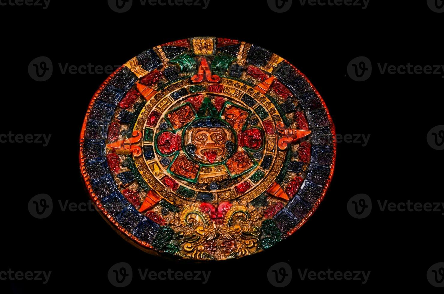 a large round object with a colorful design on it photo