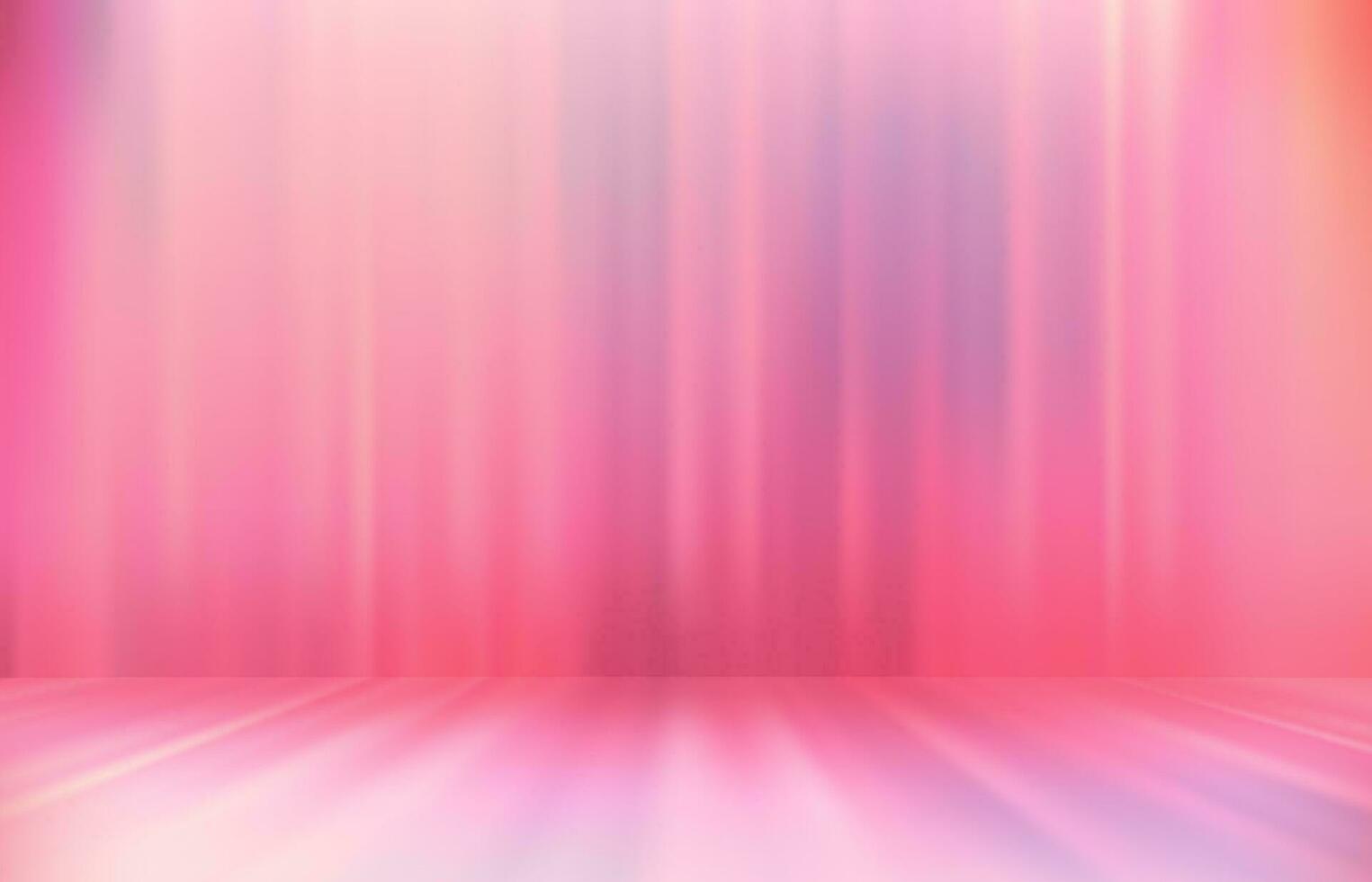 Abstract pink vbrant studio with copy space. Design product template. 3d design vector mockup