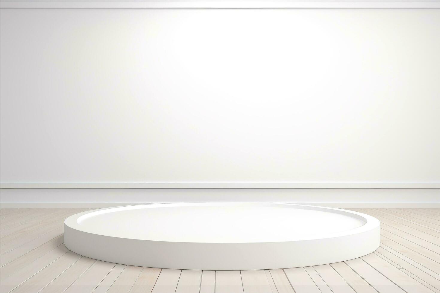 AI generated Abstract futuristic architecture background, Minimal technology white backdrop, Generative AI photo