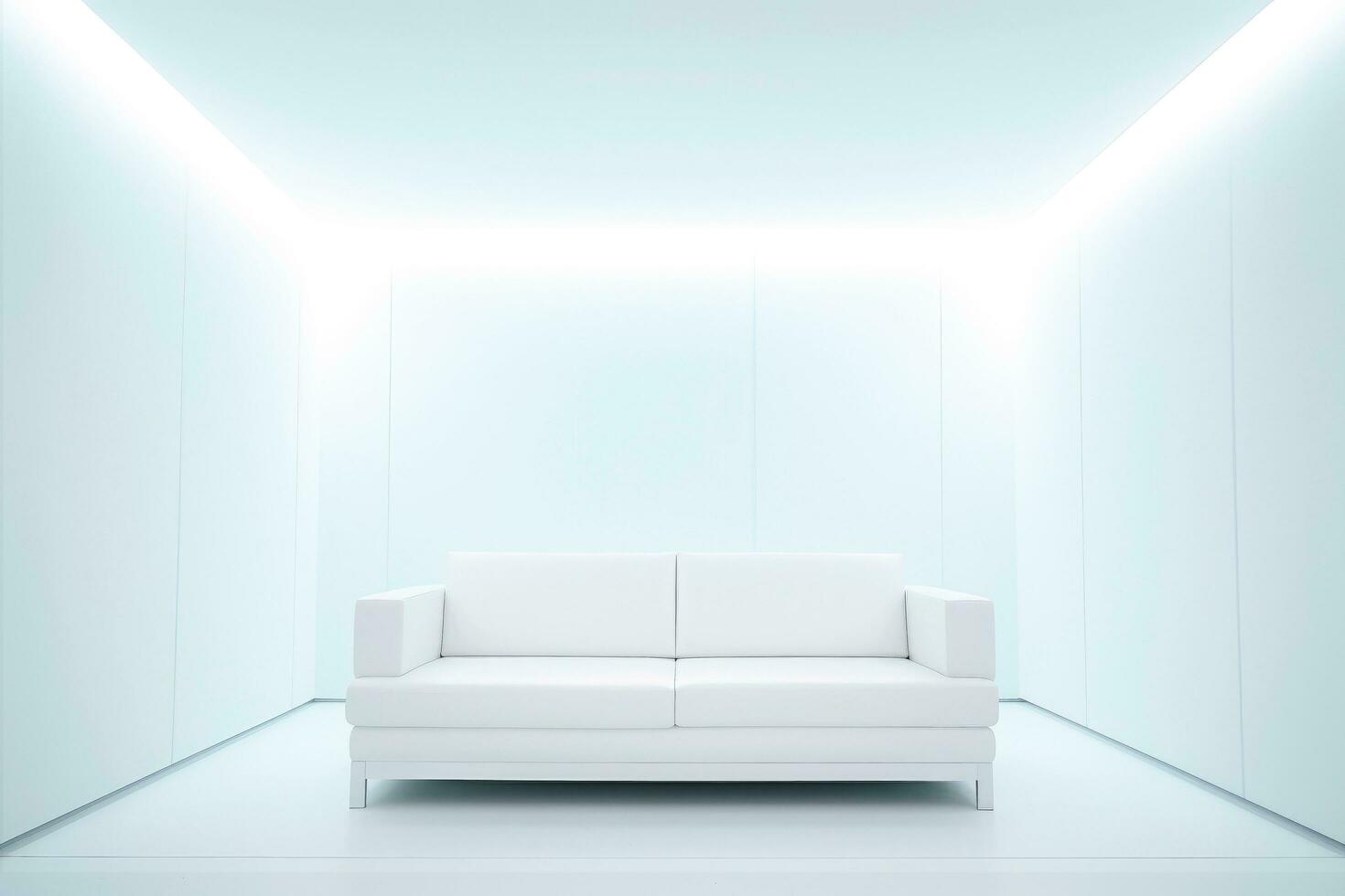 AI generated Abstract futuristic architecture background, Minimal technology white backdrop, Generative AI photo