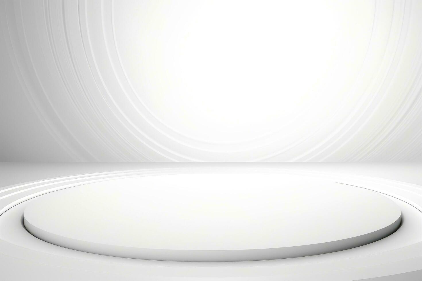 AI generated Abstract futuristic architecture background, Minimal technology white backdrop, Generative AI photo