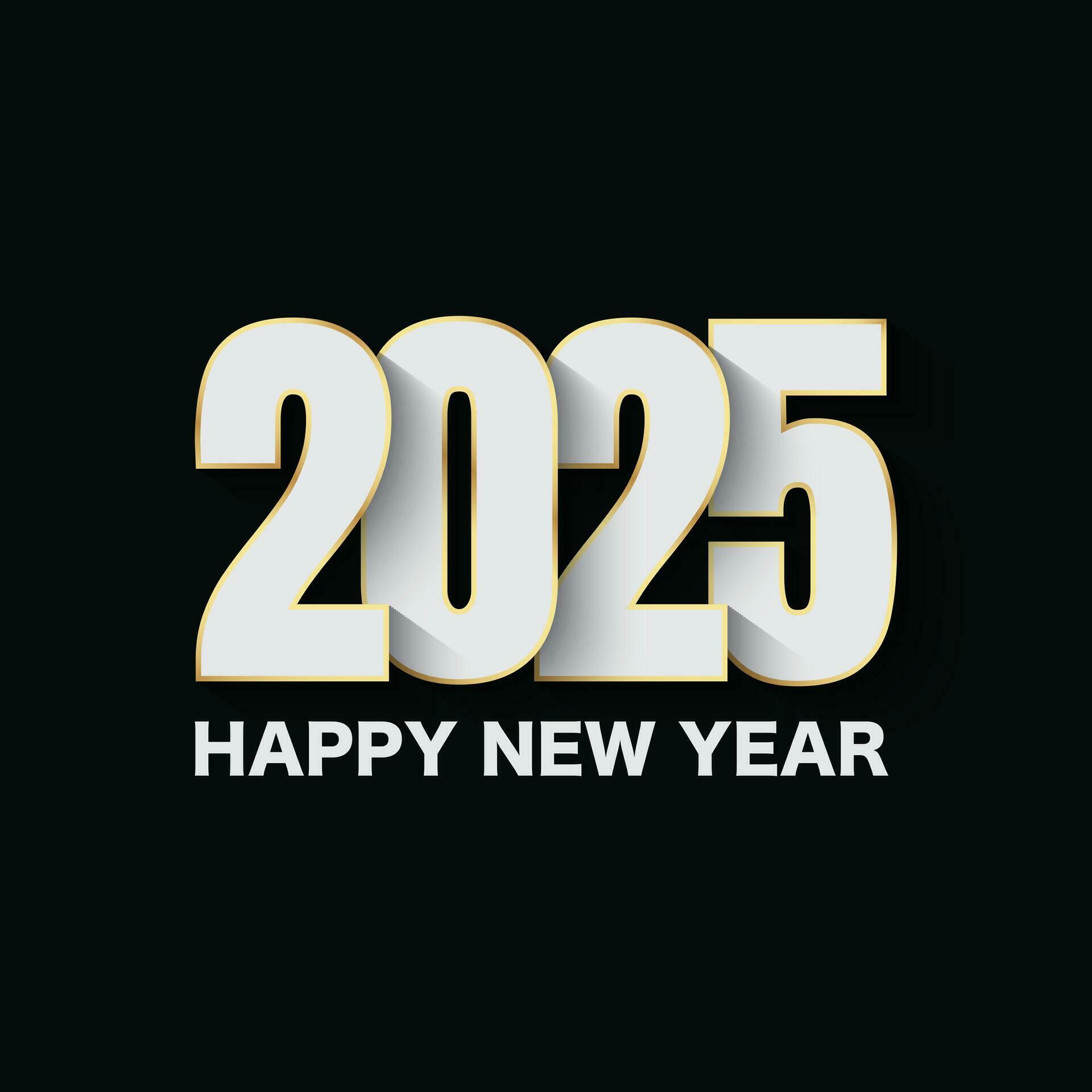 Simple and elegant 2025 new year eve holiday background design