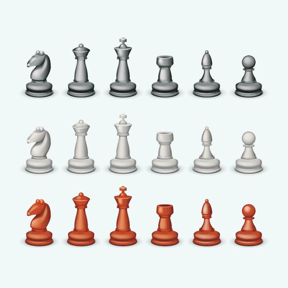 big set chess vector