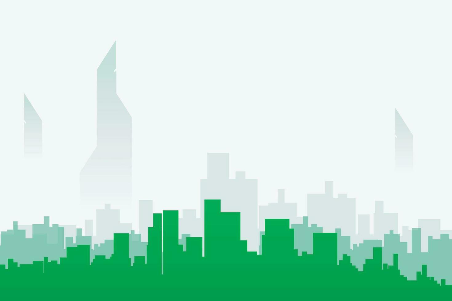 city silhouette color2 vector