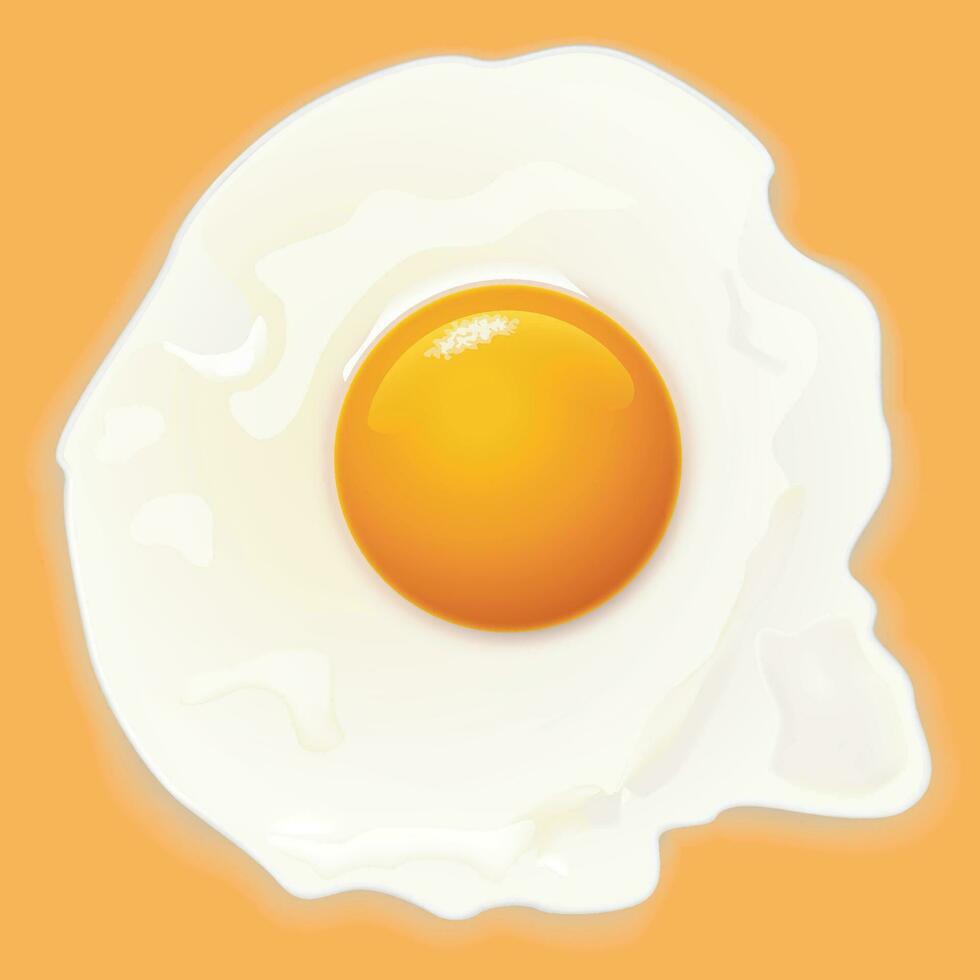 egg on orange vector