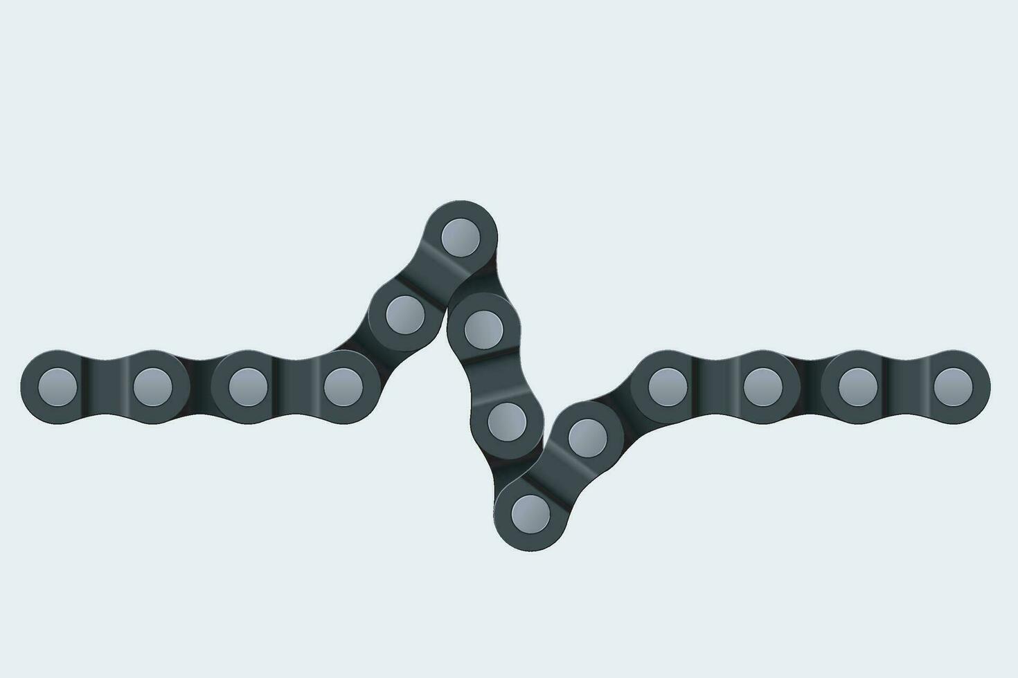 chain on white vector