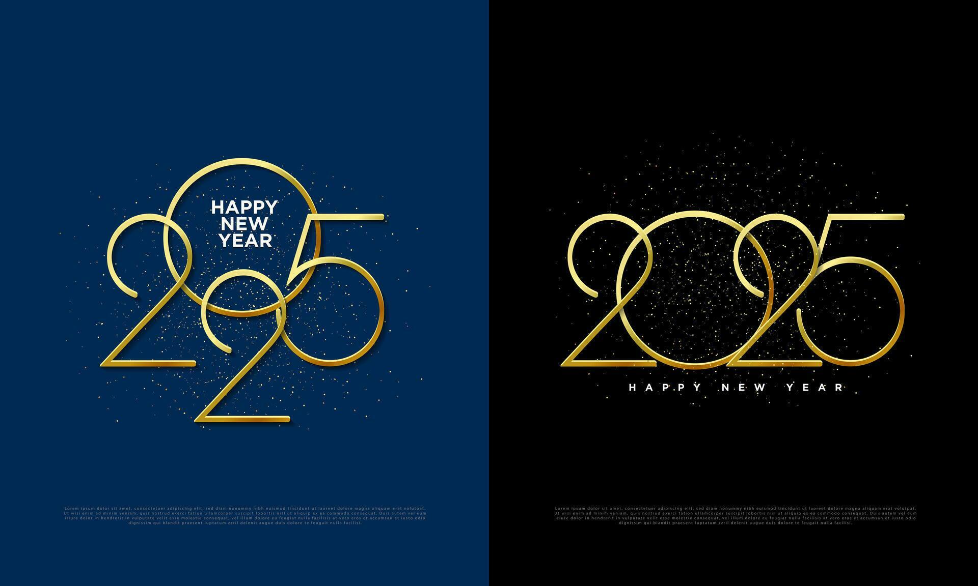Happy new year 2025 background design. 34771631 Vector Art at Vecteezy