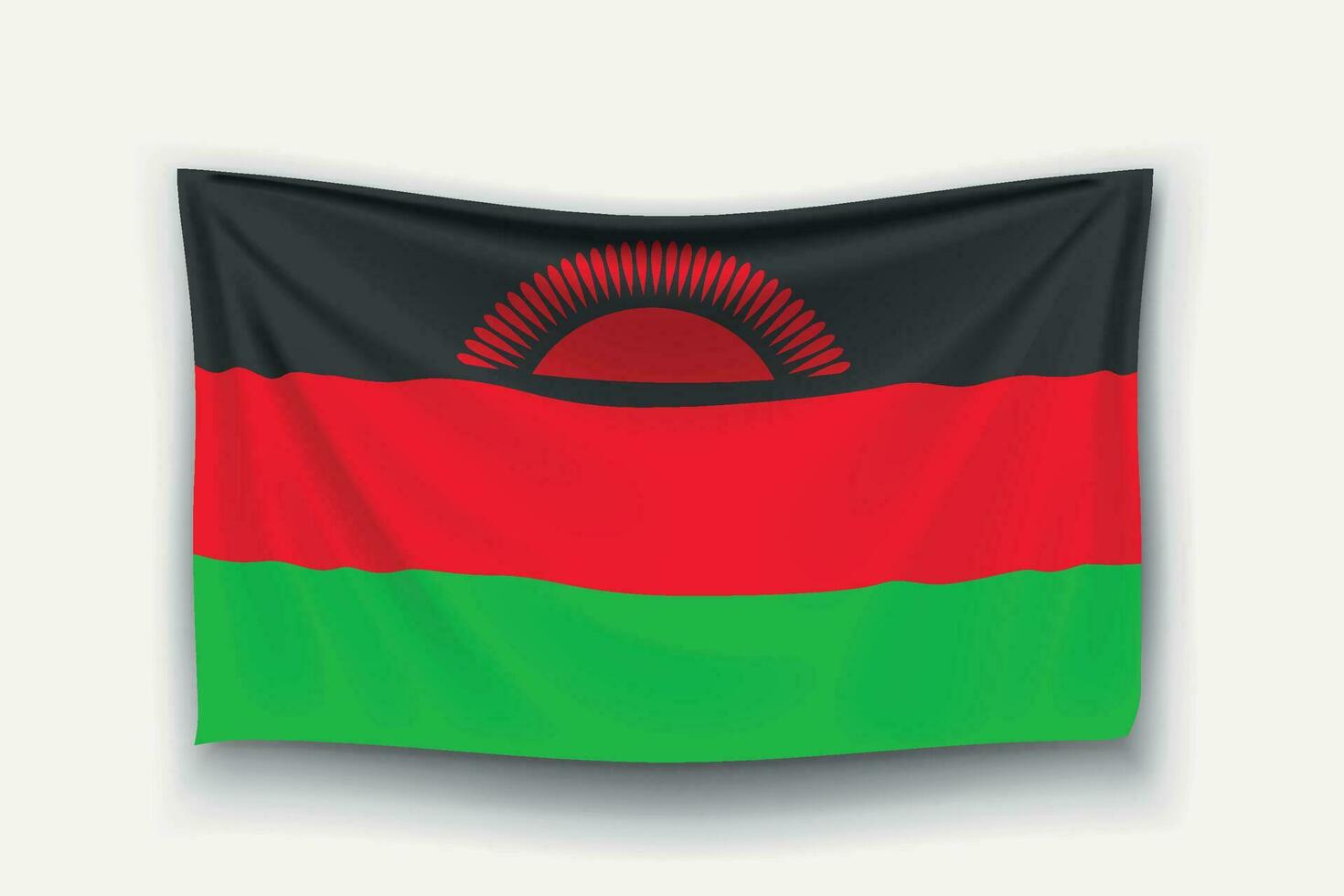 flag of malawi vector