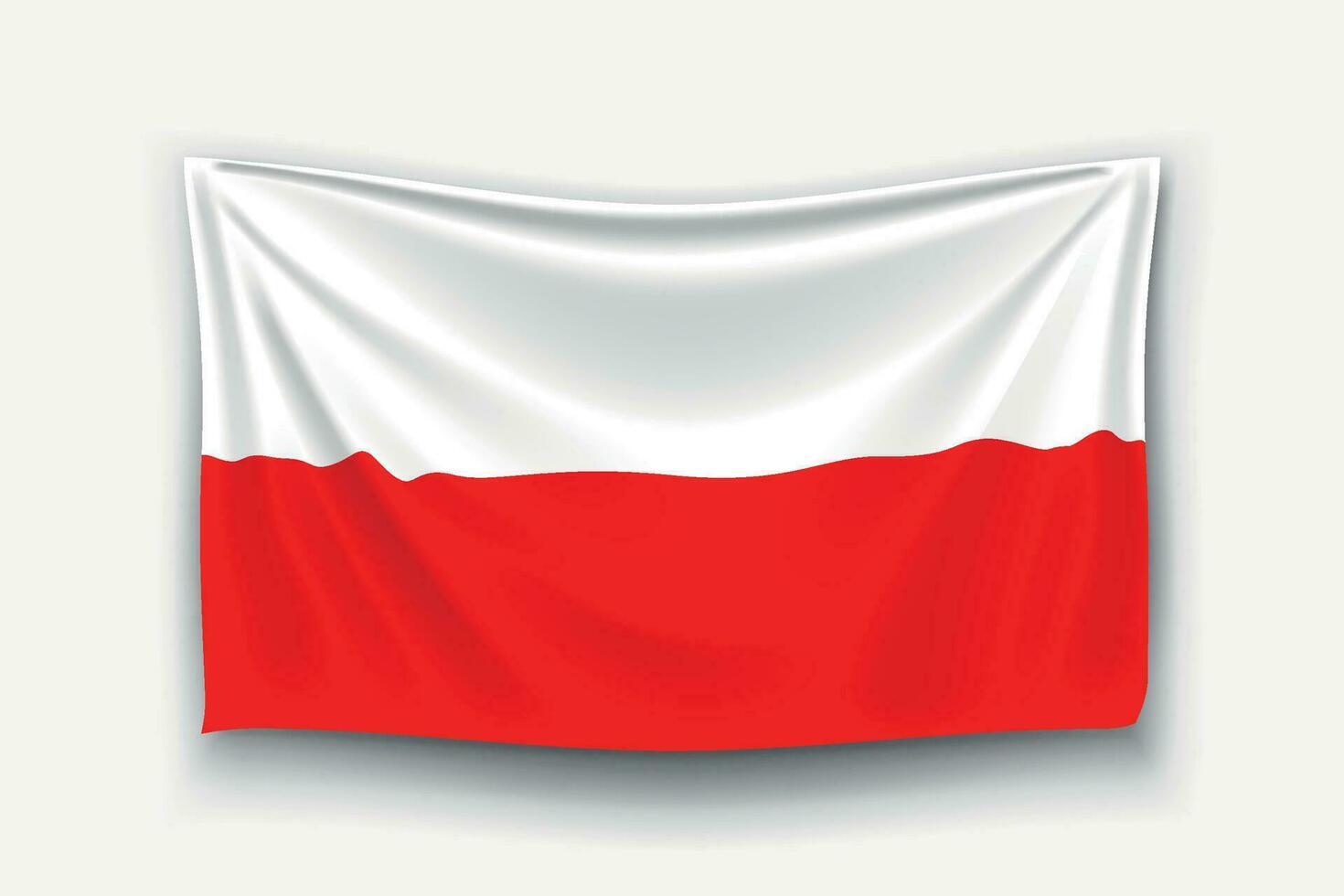 bandera de polonia vector