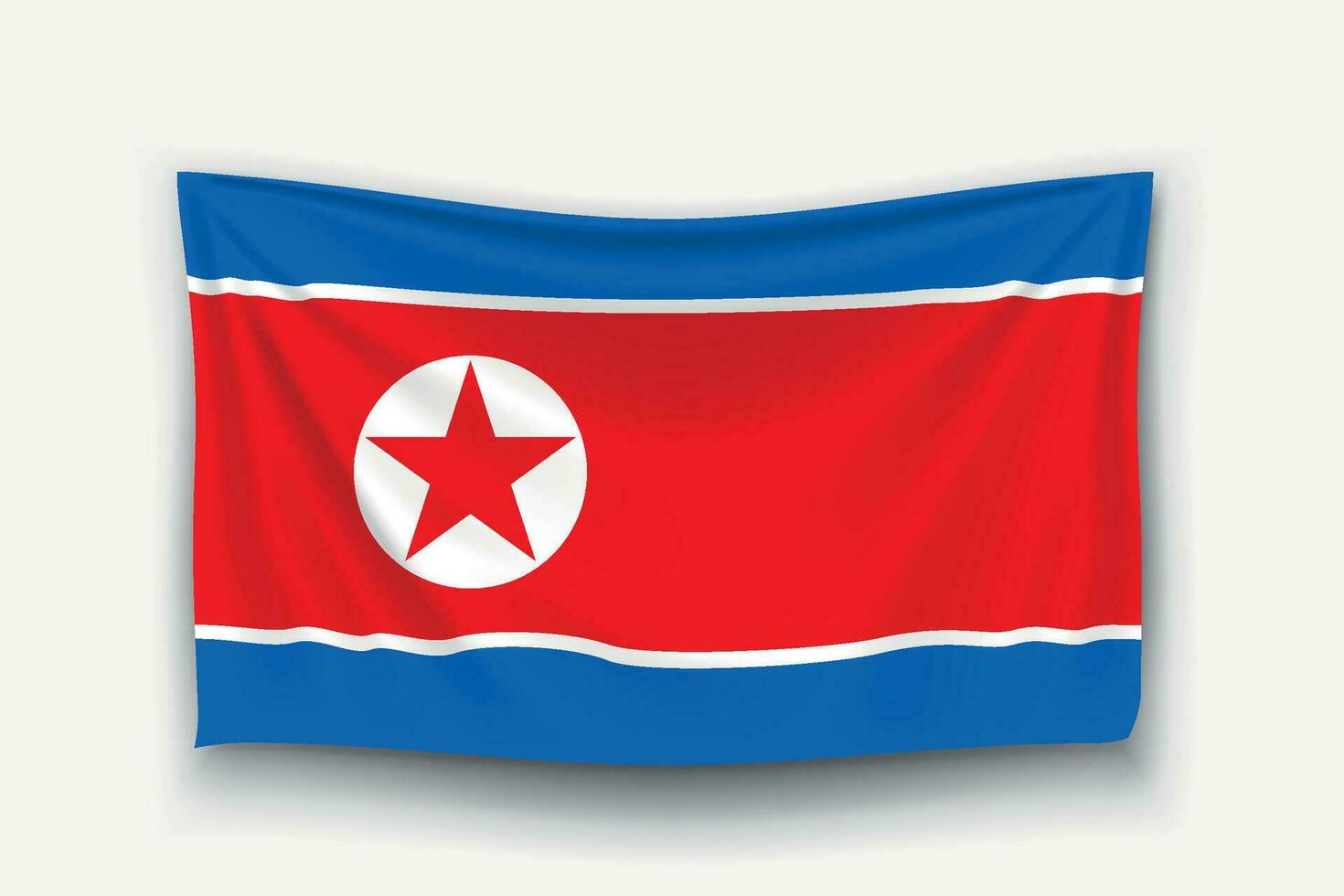flag of north korea vector