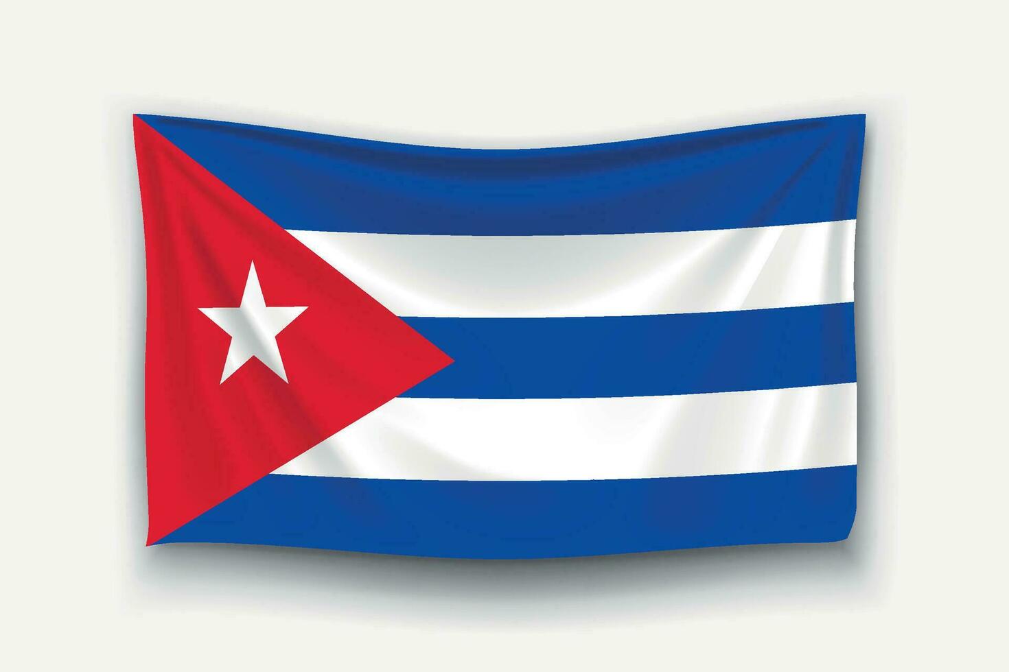 bandera de cuba vector