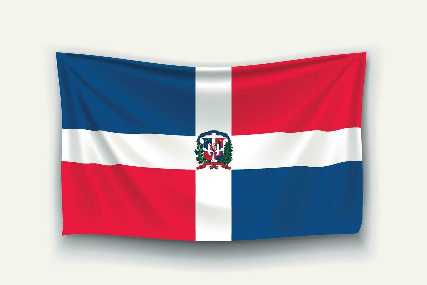 flag of dominican vector