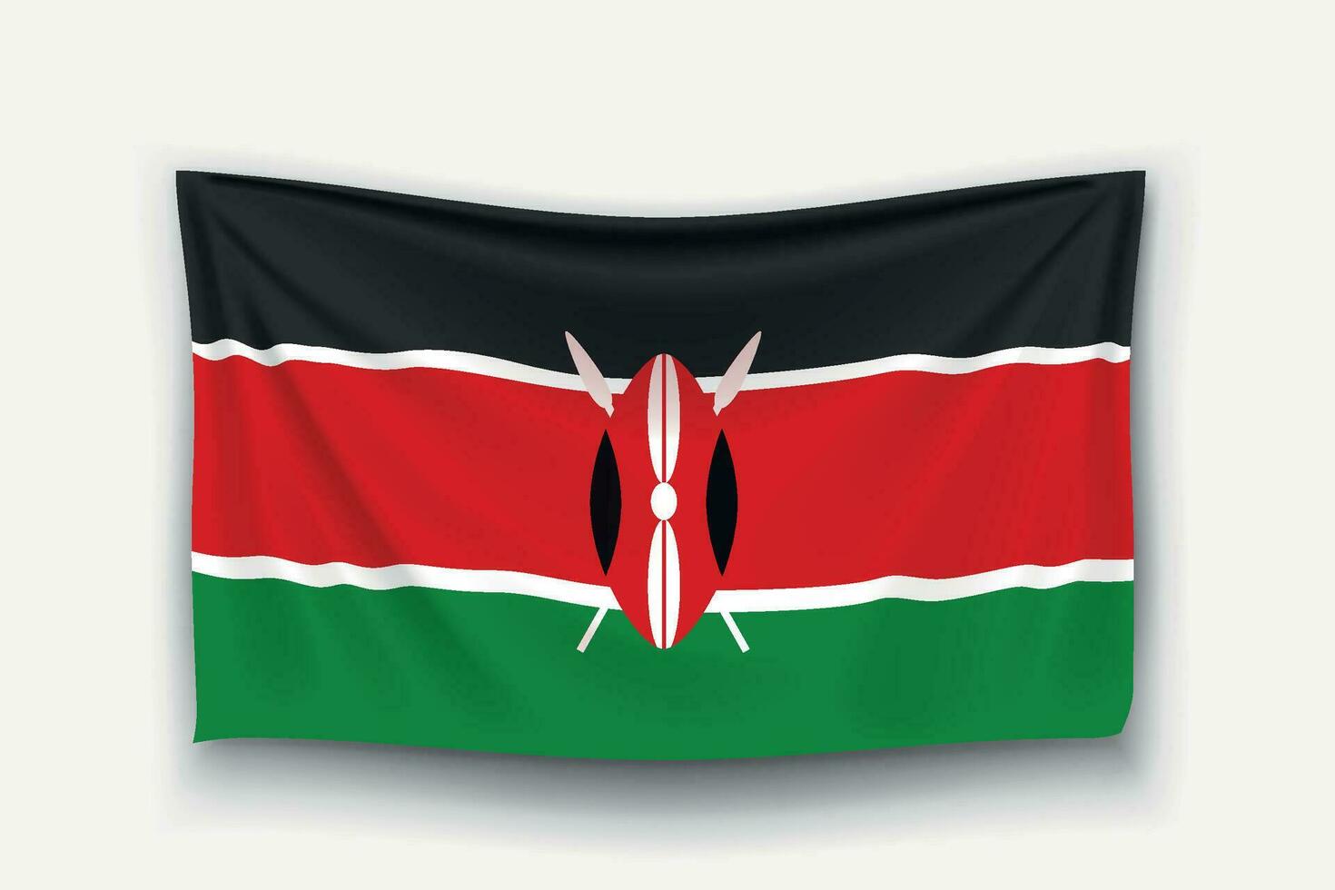 flag of kenya vector