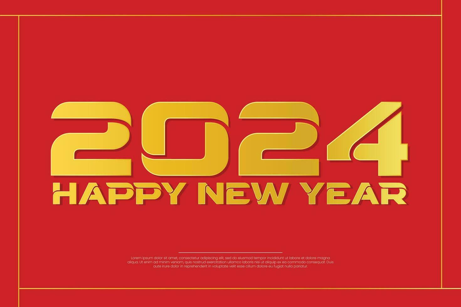 Vector happy new year 2024 design colorful vector design for poster banner greeting and new year