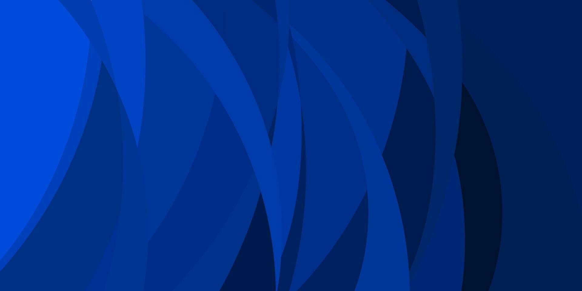 abstract blue curve background for business vector
