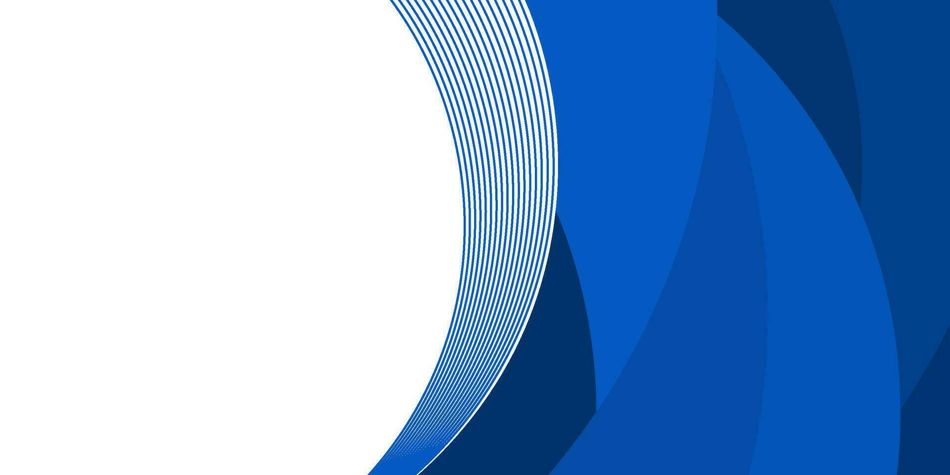 abstract blue curve background for business vector