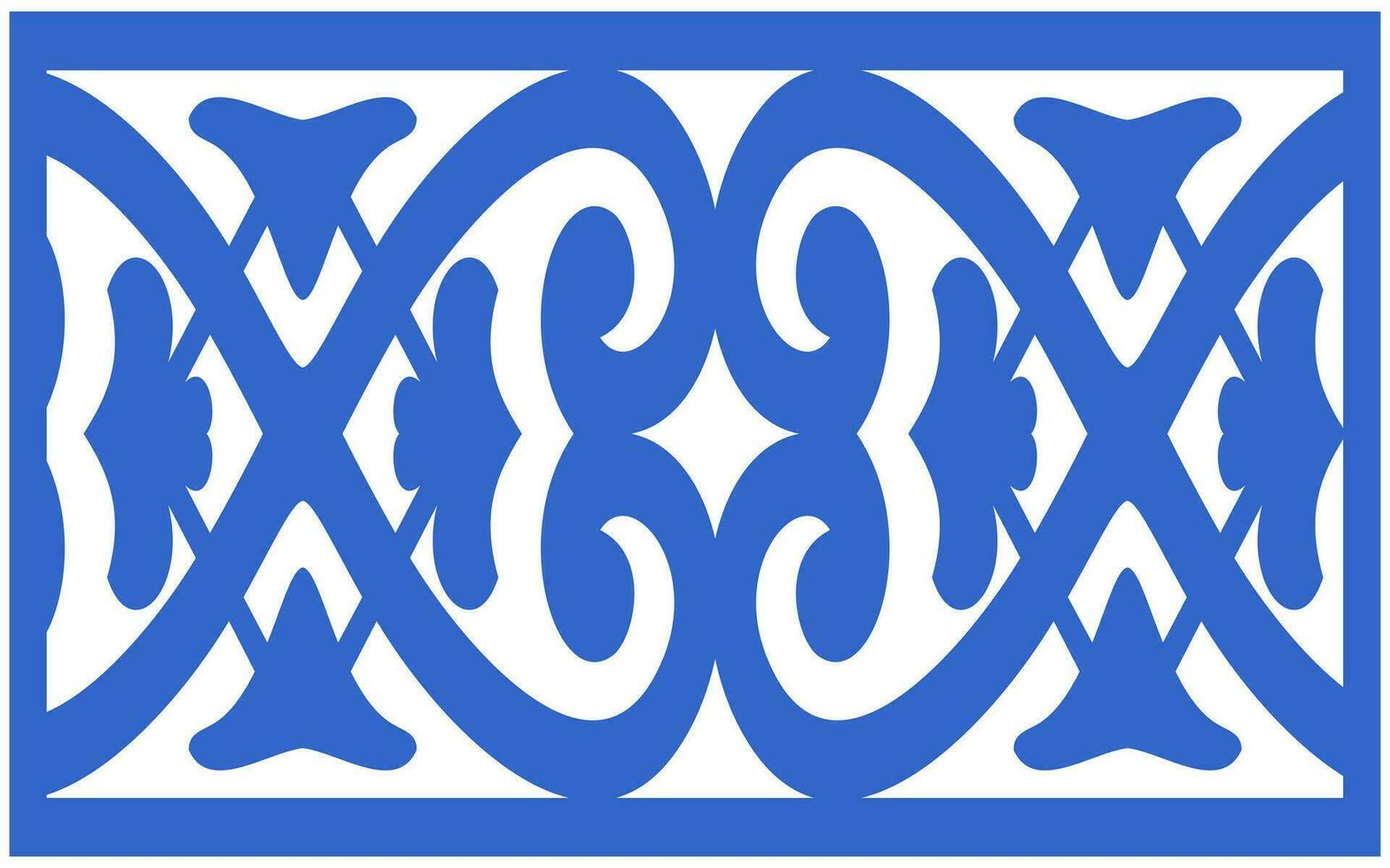Decorative floral patterns, geometric template for cnc laser cutting vector