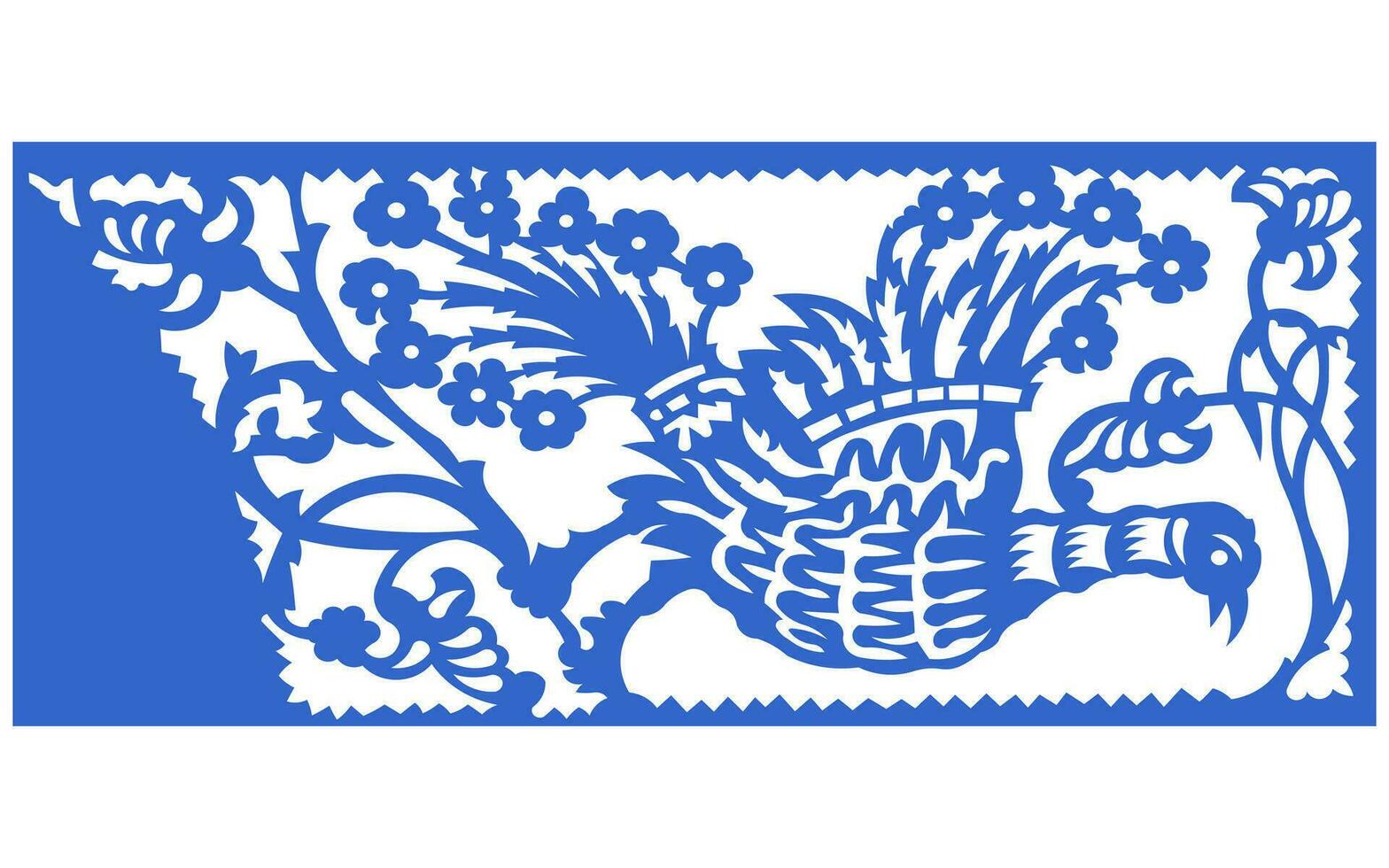 Decorative floral patterns, geometric template for cnc laser cutting vector