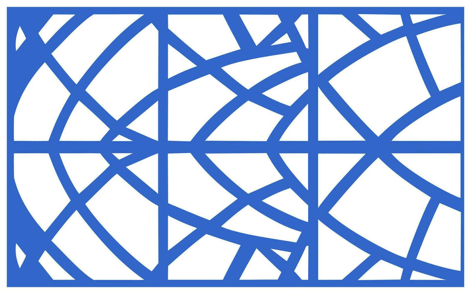 Decorative floral patterns, geometric template for cnc laser cutting vector