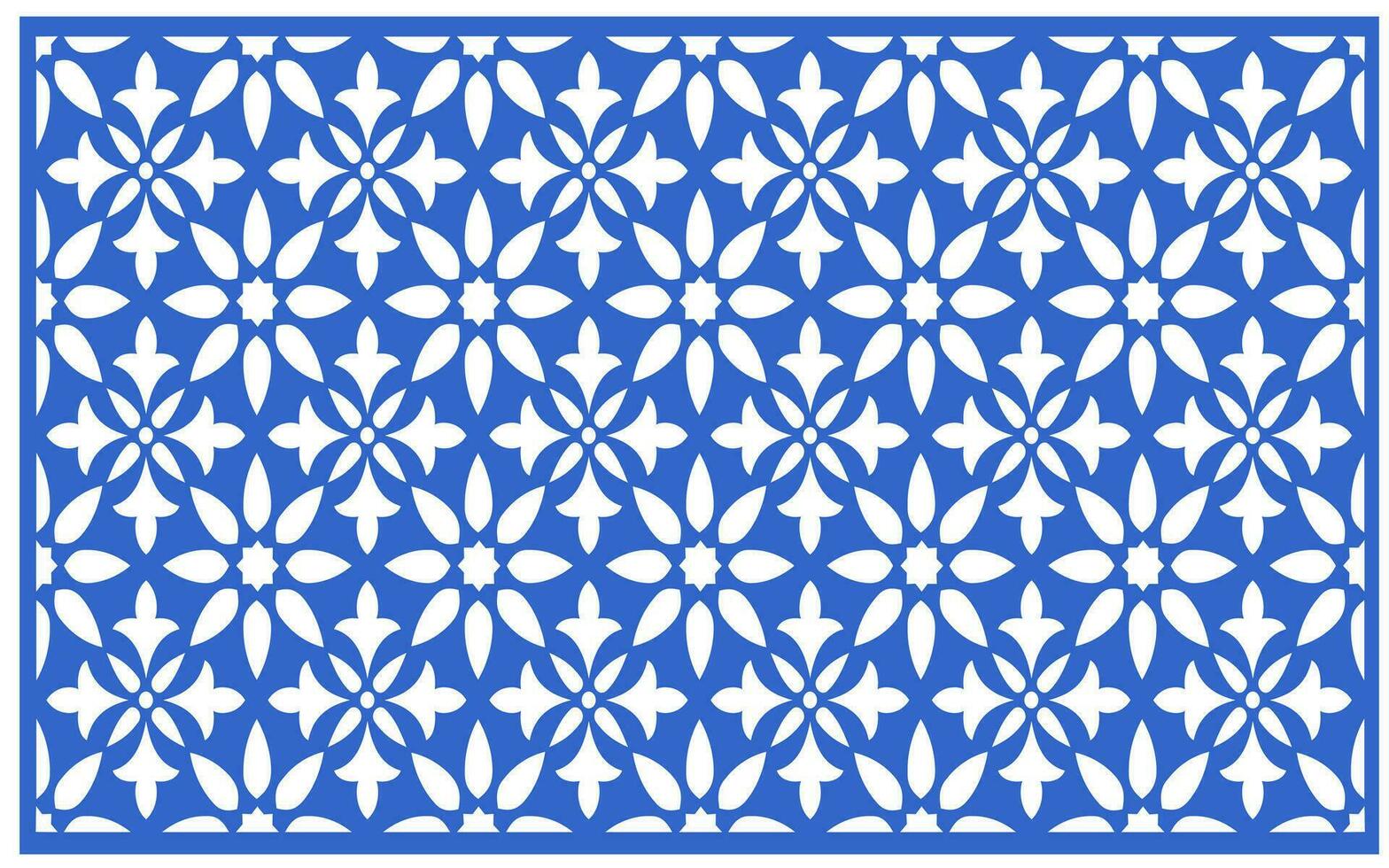 Decorative floral patterns, geometric template for cnc laser cutting vector