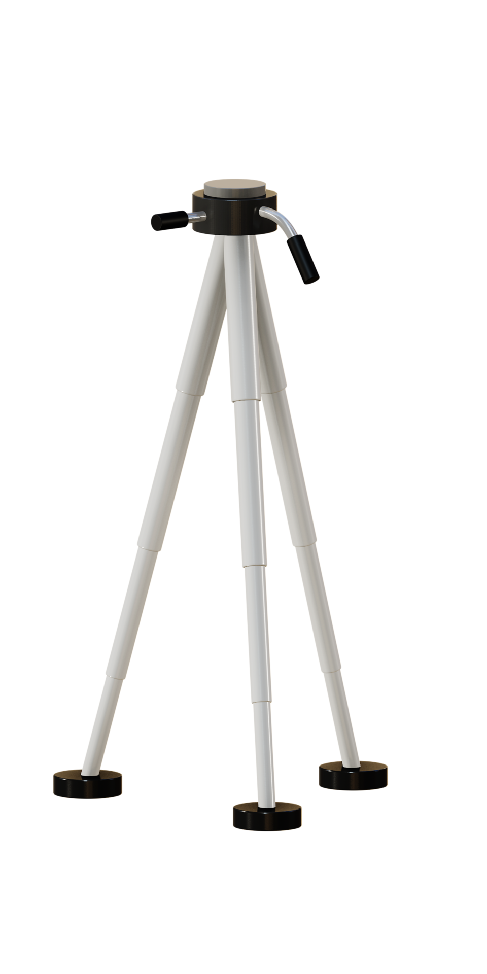 3D rendering of tripod for camera, equipment for photographer 34773099 PNG