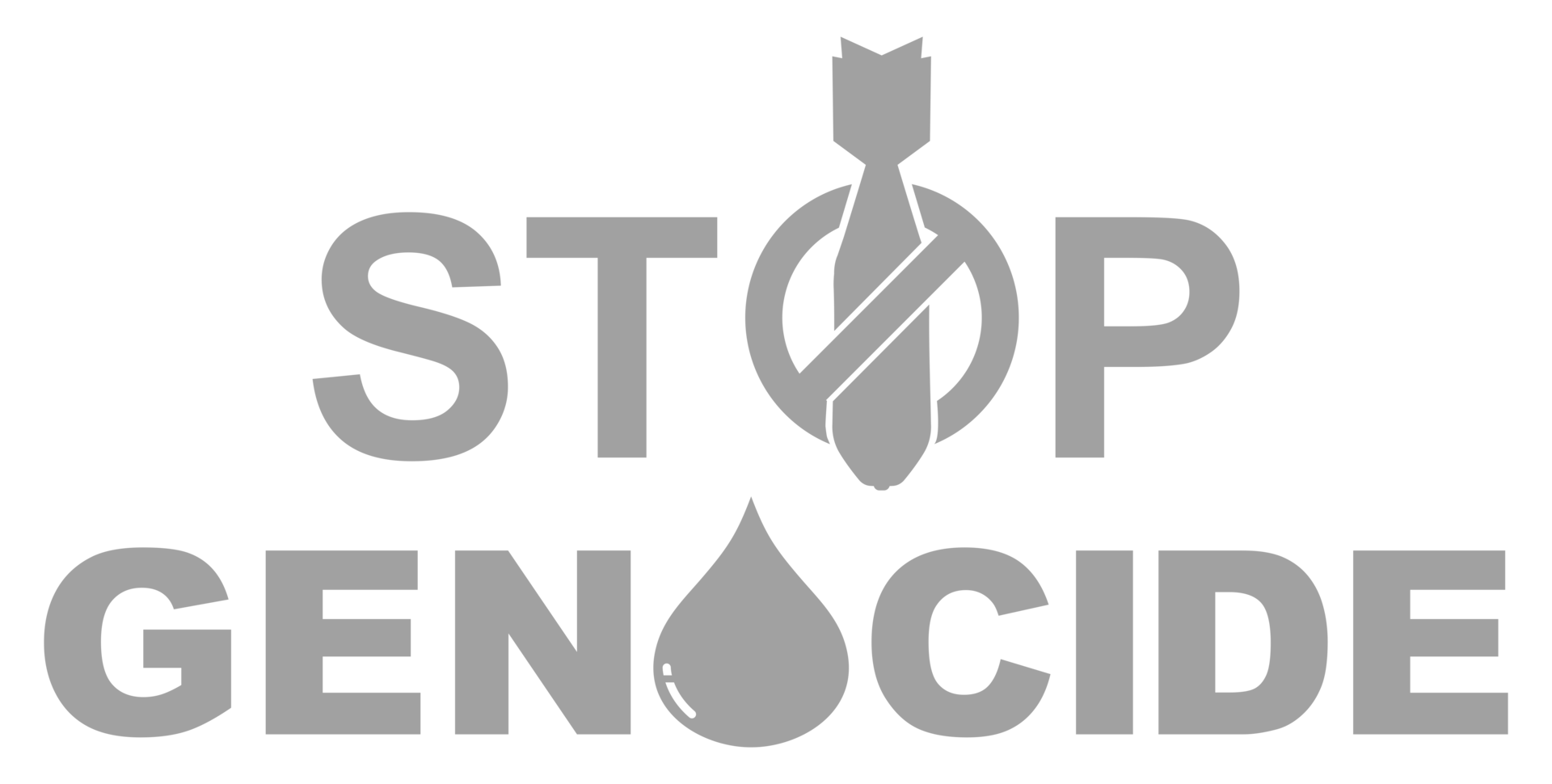 Stop Genocide Sign, can use for Poster Design, Banner, Sticker, T-Shirt, Website, Art Illustration, News Illustration or for Graphic Design Element. Format PNG