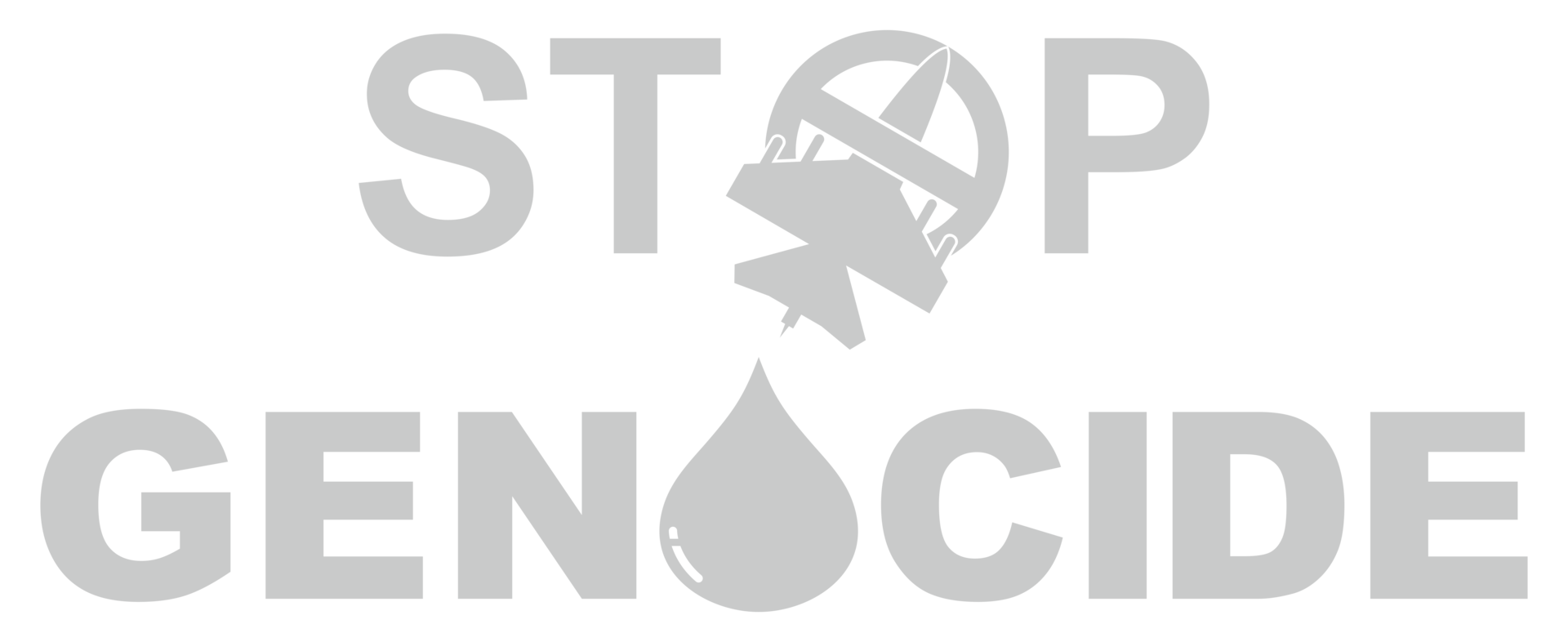 Stop Genocide Sign, can use for Poster Design, Banner, Sticker, T-Shirt, Website, Art Illustration, News Illustration or for Graphic Design Element. Format PNG