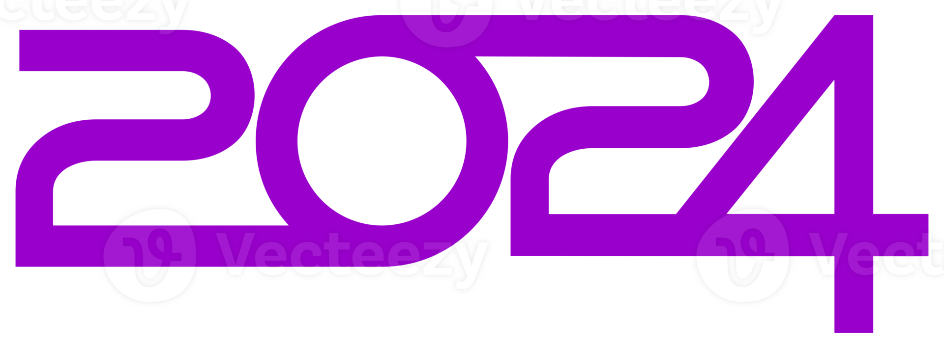 New Year 2024 Design Illustration, flat, simple, memorable and eye catching, can use for Calendar Design, Website, News, Content, Infographic or Graphic Design Element. Format PNG