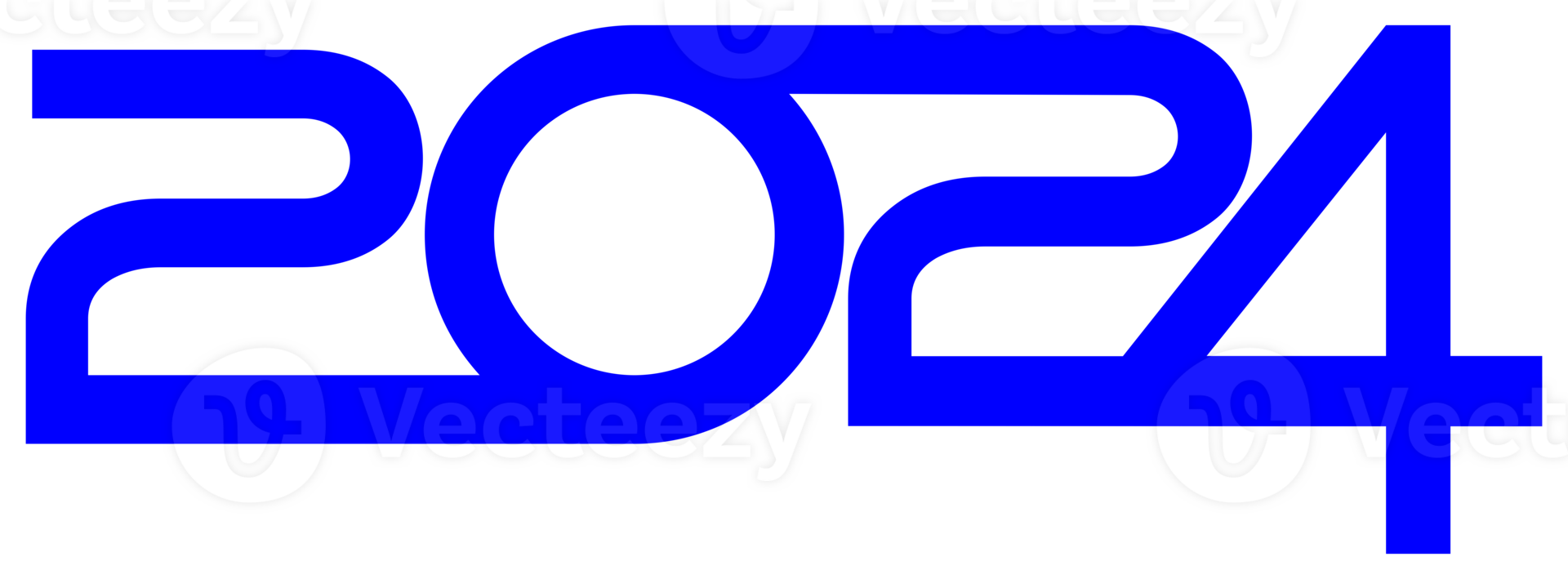 New Year 2024 Design Illustration, flat, simple, memorable and eye catching, can use for Calendar Design, Website, News, Content, Infographic or Graphic Design Element. Format PNG