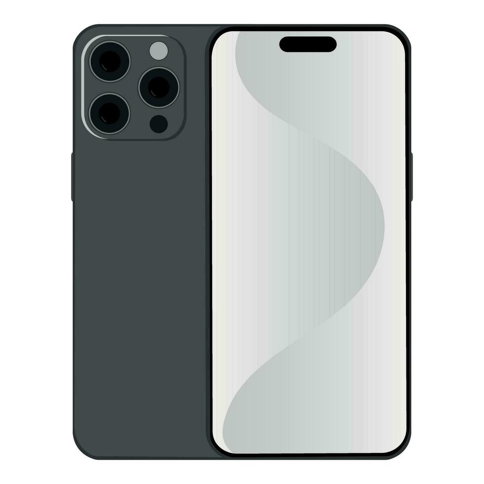 Smartphone vector illustration. Smartphone set. A phone with a screen.