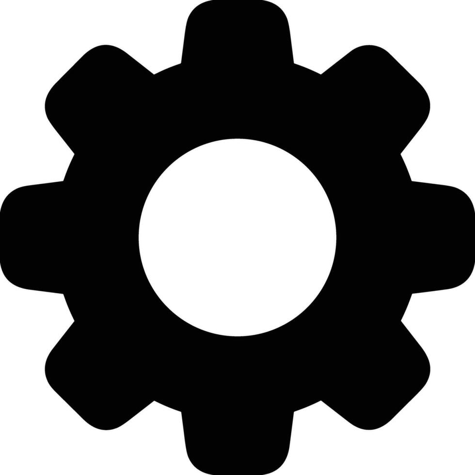 Gear setting symbol icon vector image. Illustration of the industrial wheel mechine mechanism design image