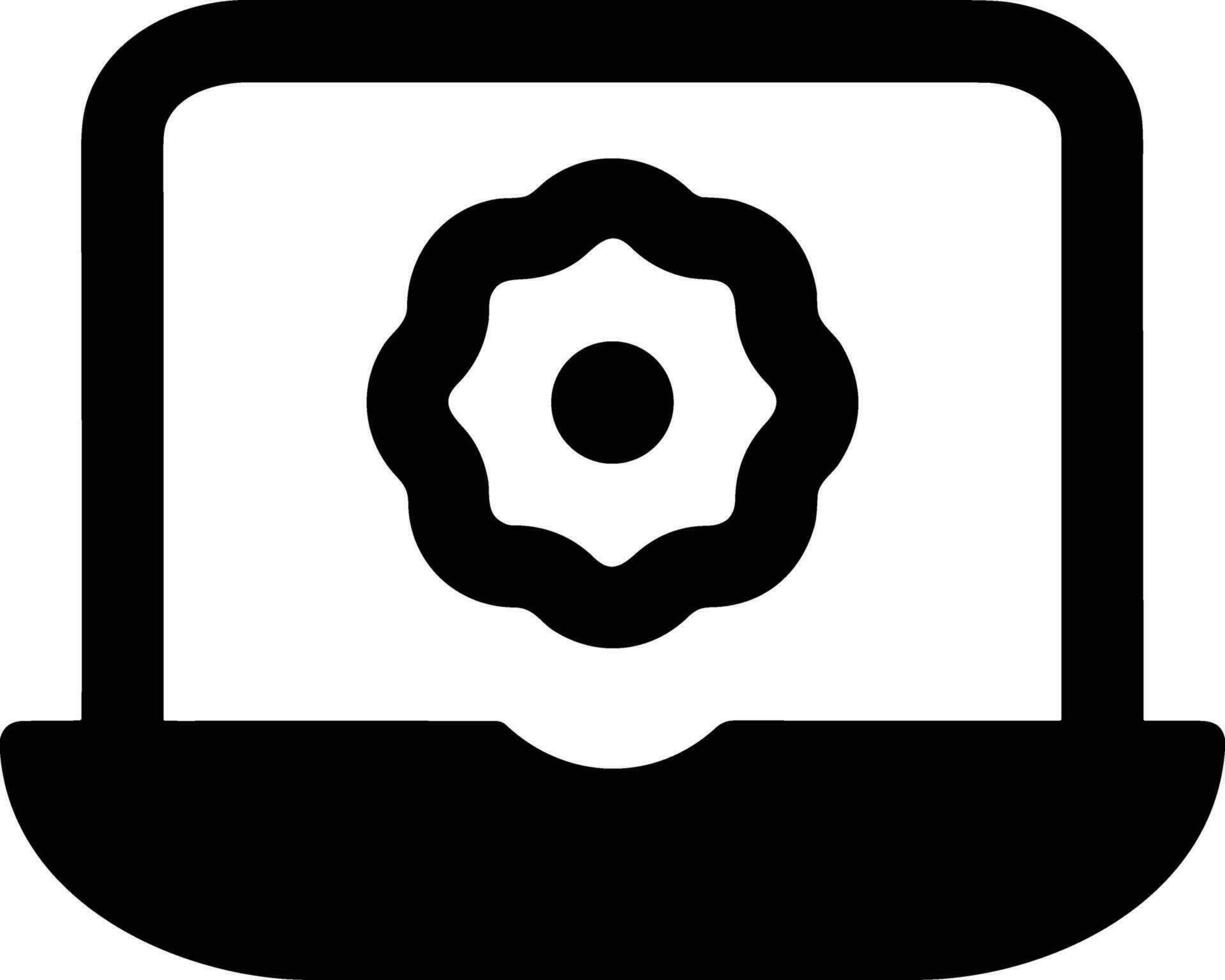Gear setting symbol icon vector image. Illustration of the industrial wheel mechine mechanism design image